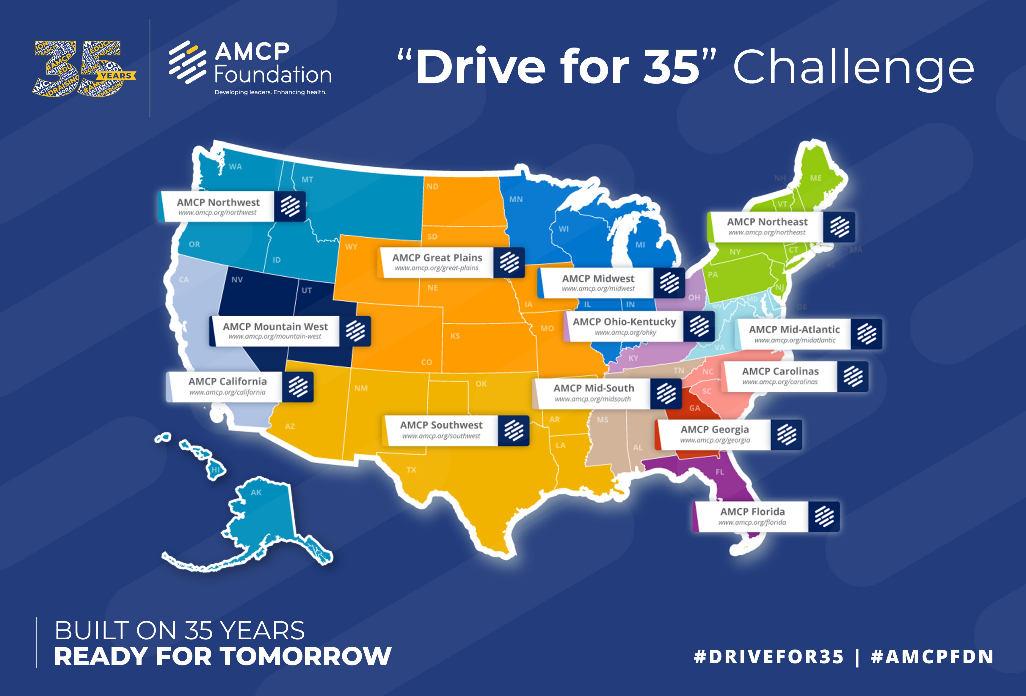 AMCP Affiliate Fundraising Challenge - Map